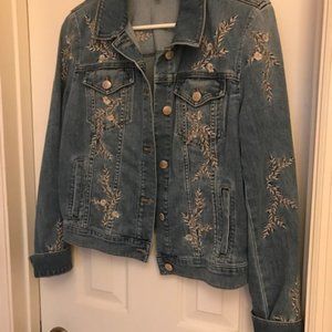 Ladies Denim Embroidered jacket